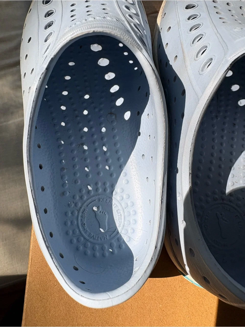 Native Kids Water Shoe - Pale Blue Slip-On